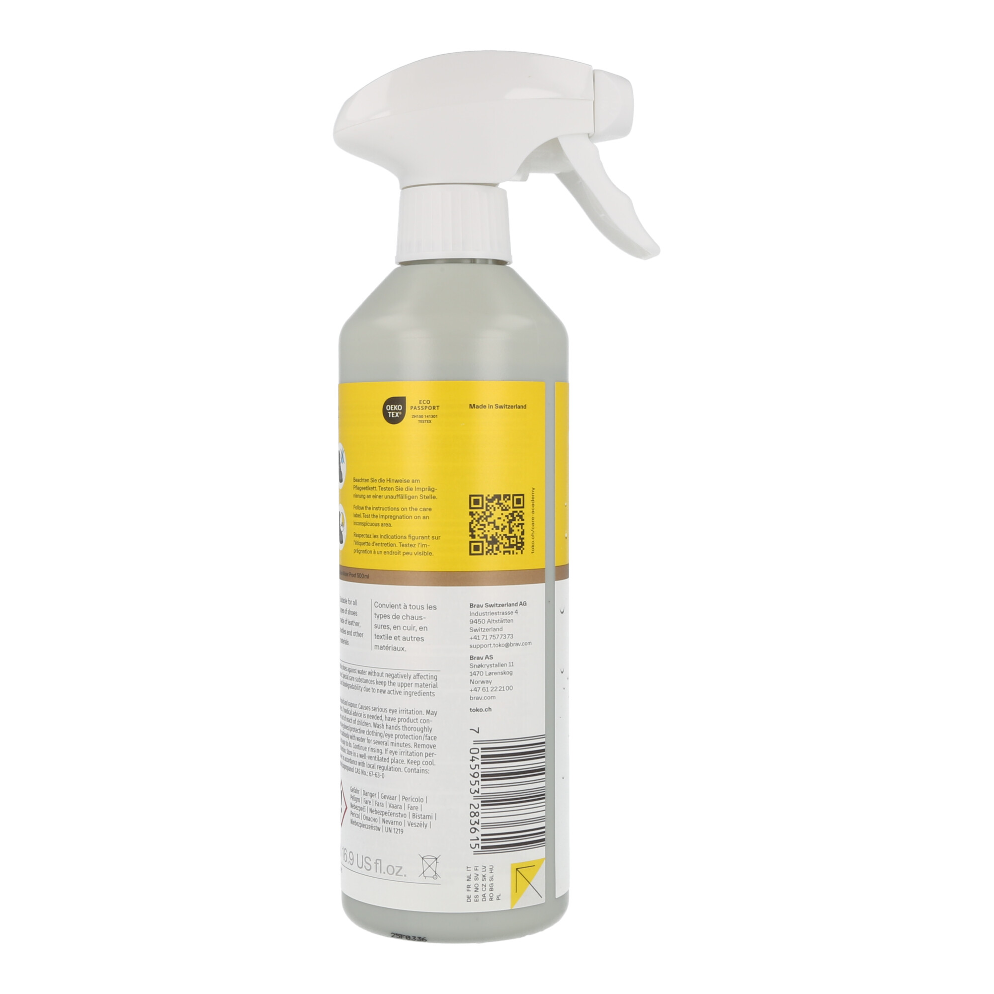 Toko Shoe Water Proof 500ml – Imprägnierspray & Pflege für Leder & Textilschuhe