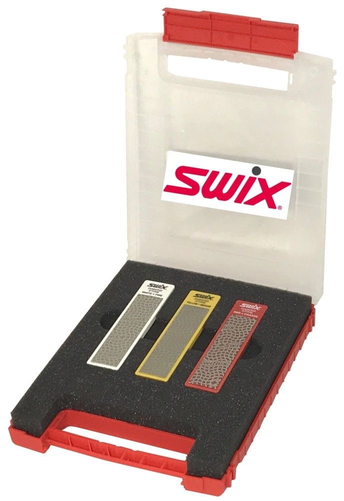 SWIX Diamantfeilen-Set 100 inkl. Koffer (grob - medium - fein)