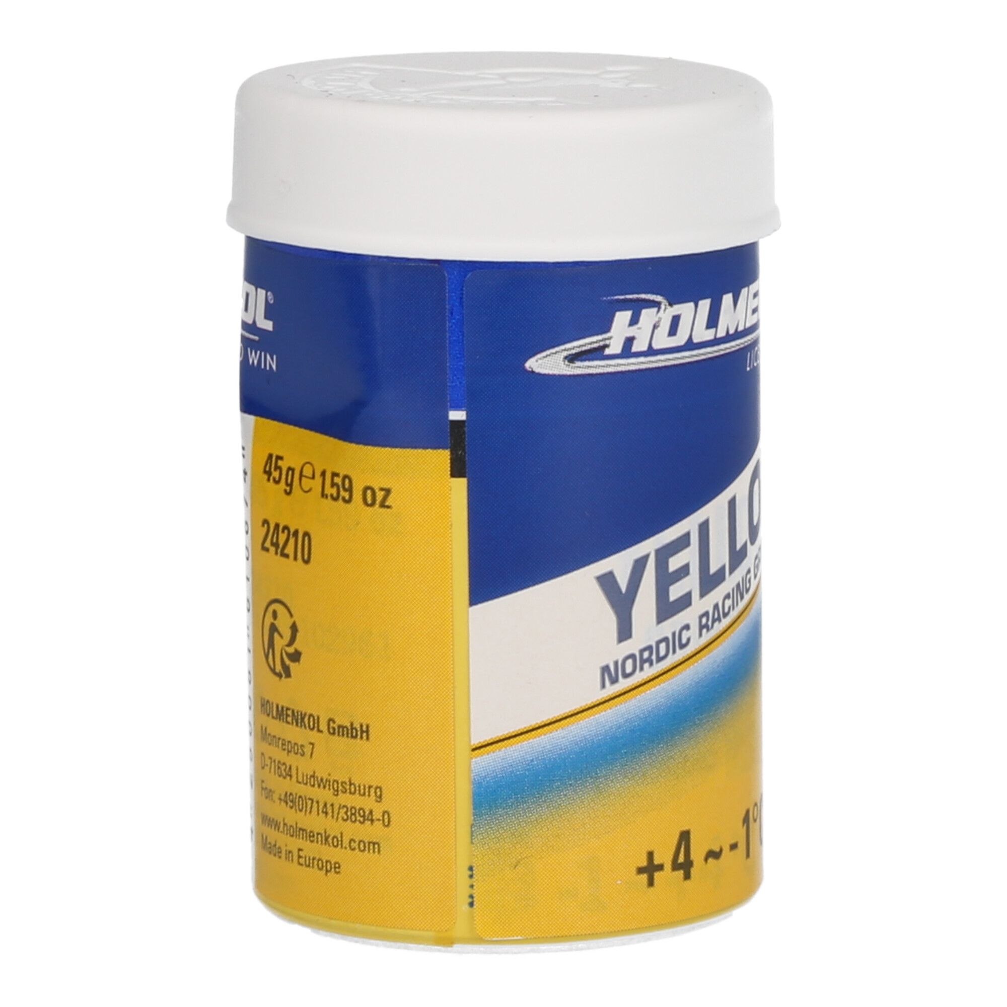 Holmenkol Grip yellow +4°C/-1°C 45 g