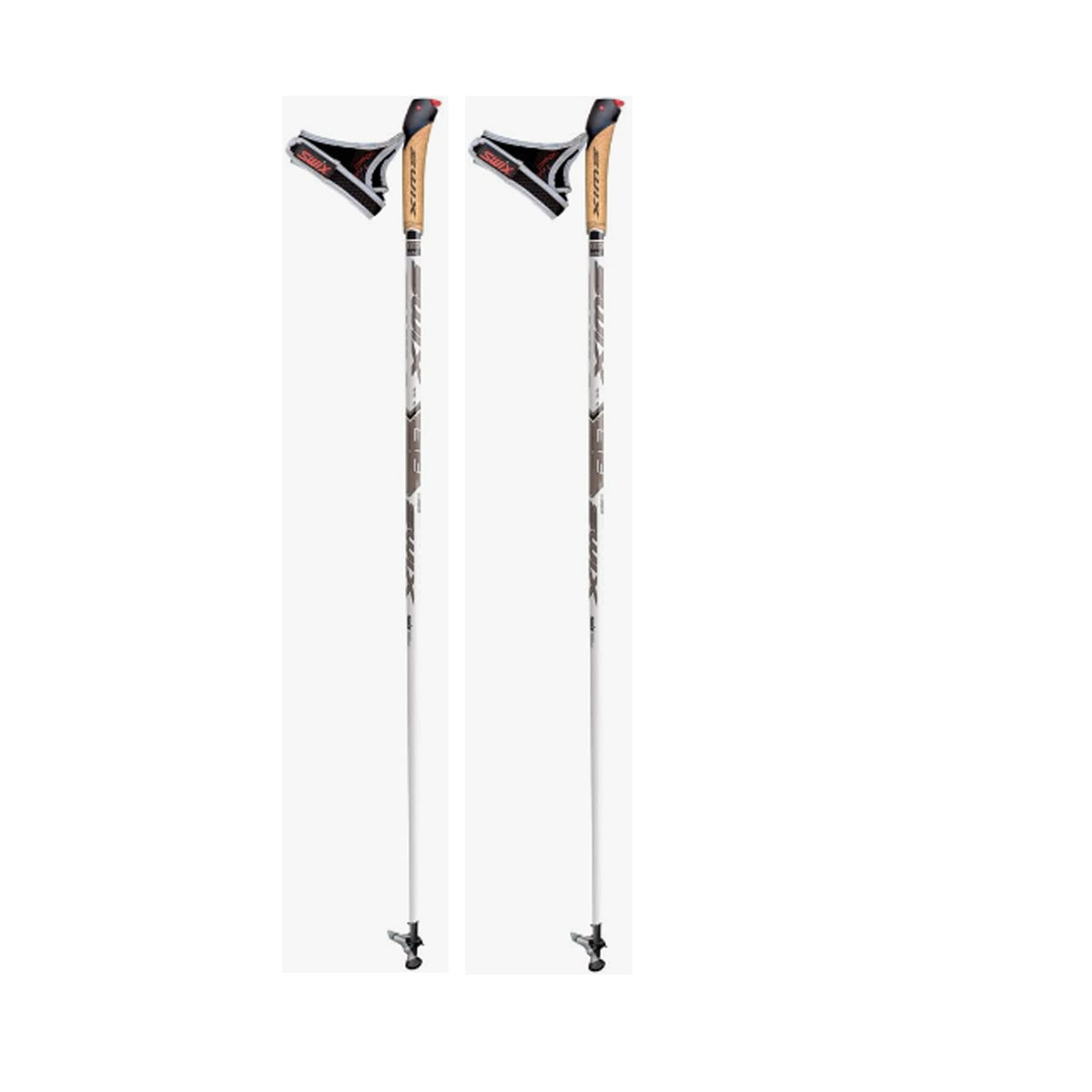 Swix CT3 Nordic Walking Stöcke mit  Twist Go weiß 115cm 1 Paar