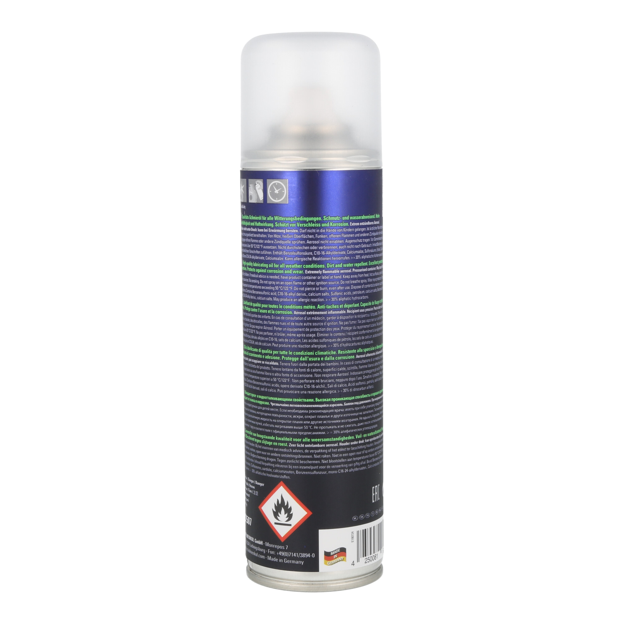 Holmenkol Classic Lube Spray 250ml Schmieröl Kettenschmierung Kettenöl
