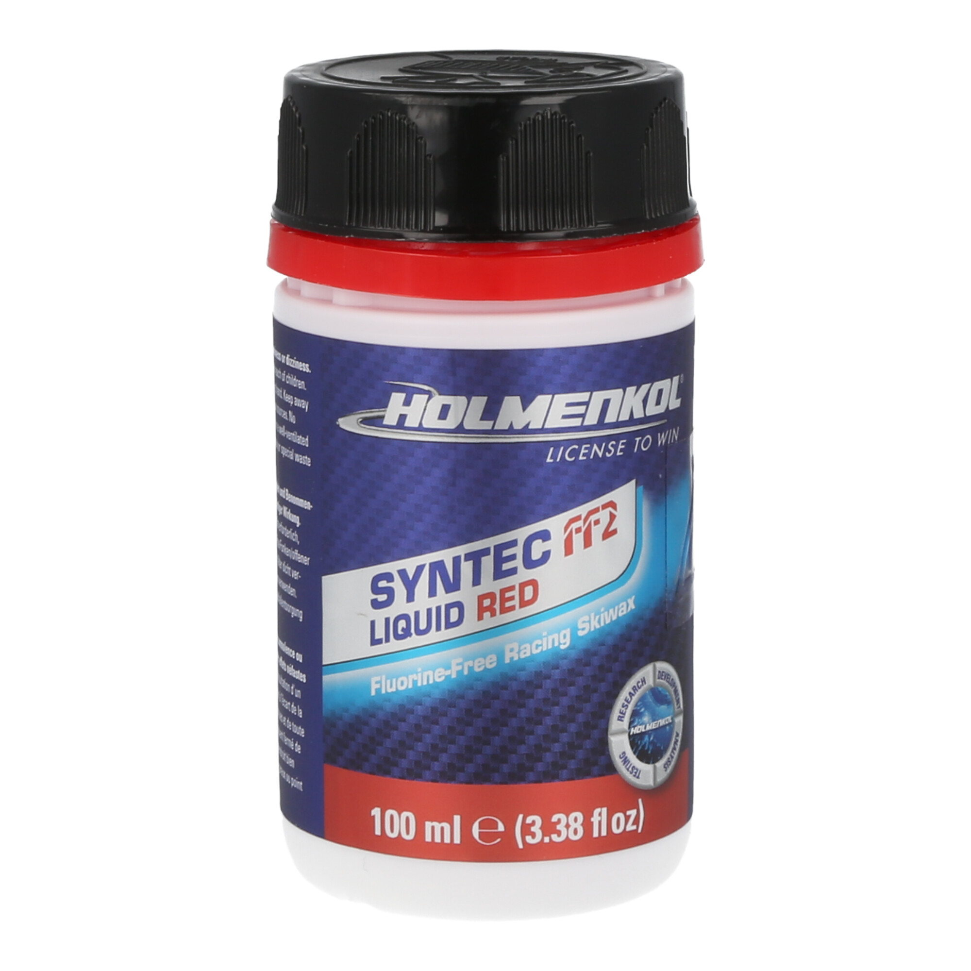 Holmenkol Syntec FF2 flüssiges Skiwachs - Speed Flüssigwachs (flurfrei, -6° bis -12°C) red 100 ml