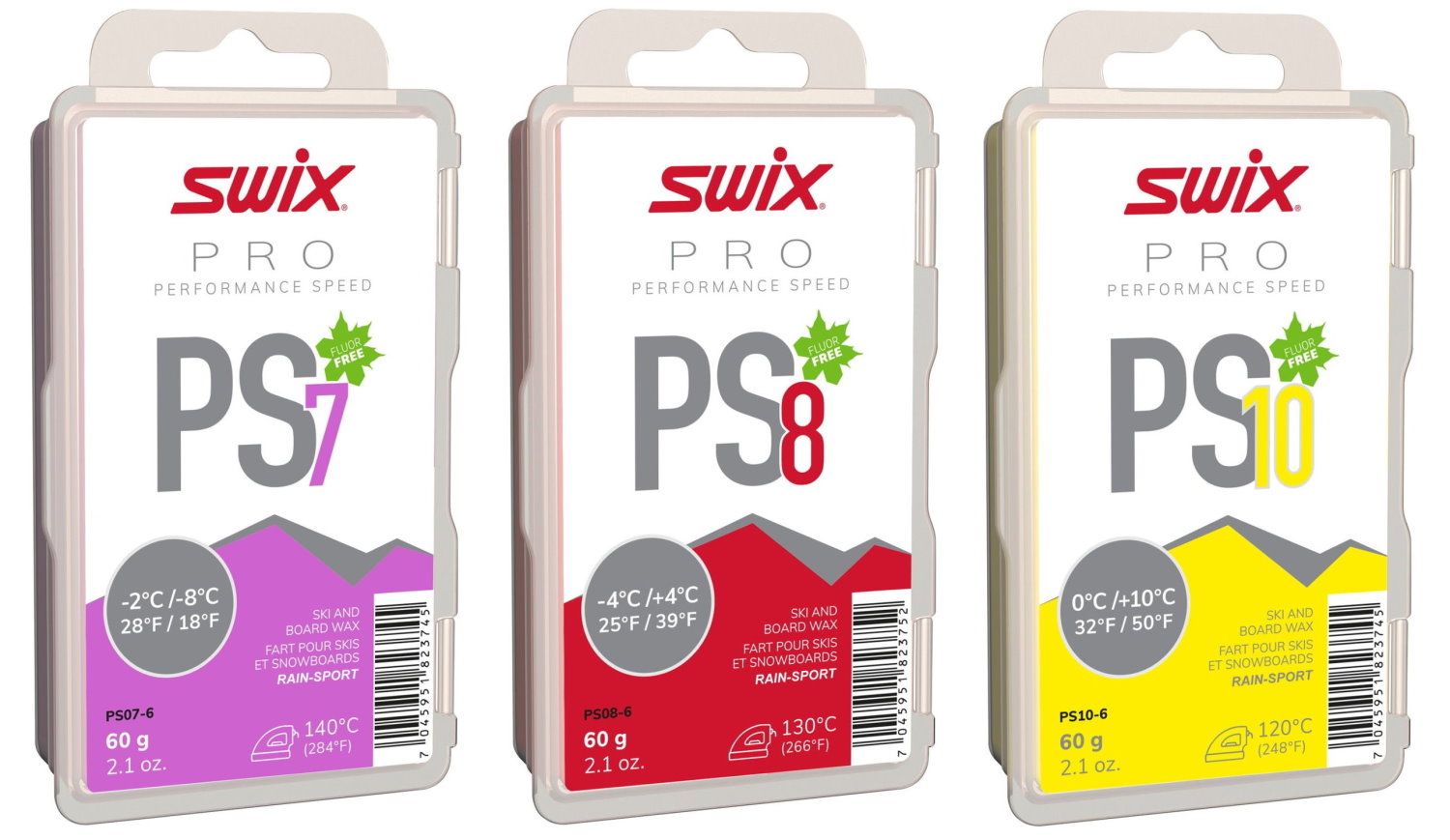SWIX Rennwachs-Set PS "Performance Speed" , 3x60g