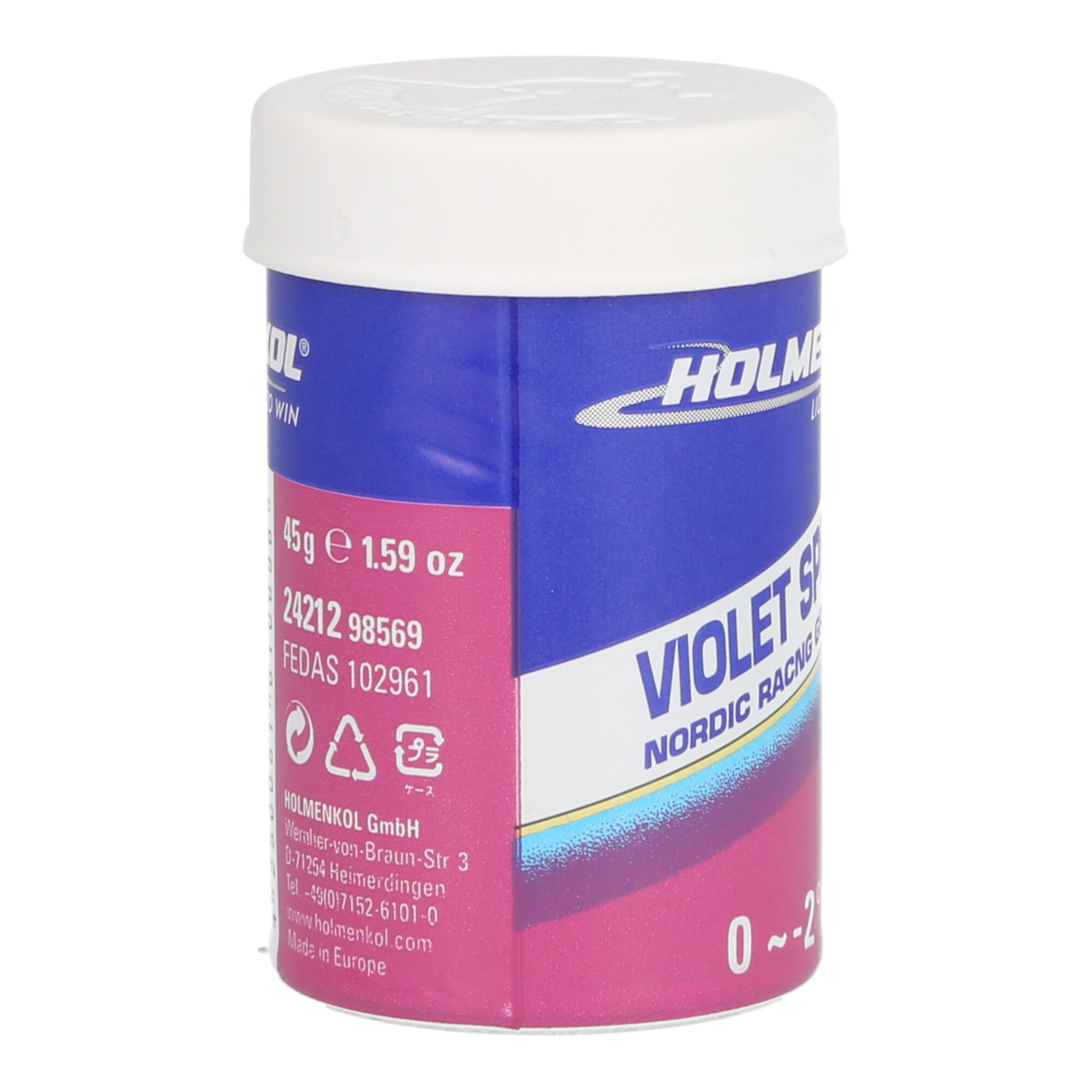 HOLMENKOL Grip Wax VIOLET SPEZIAL 0°C bis -2°C 45g